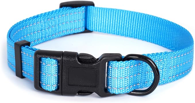 Mile High Life Reflective Dog Collar, Adjustable Lightweight Quick Release