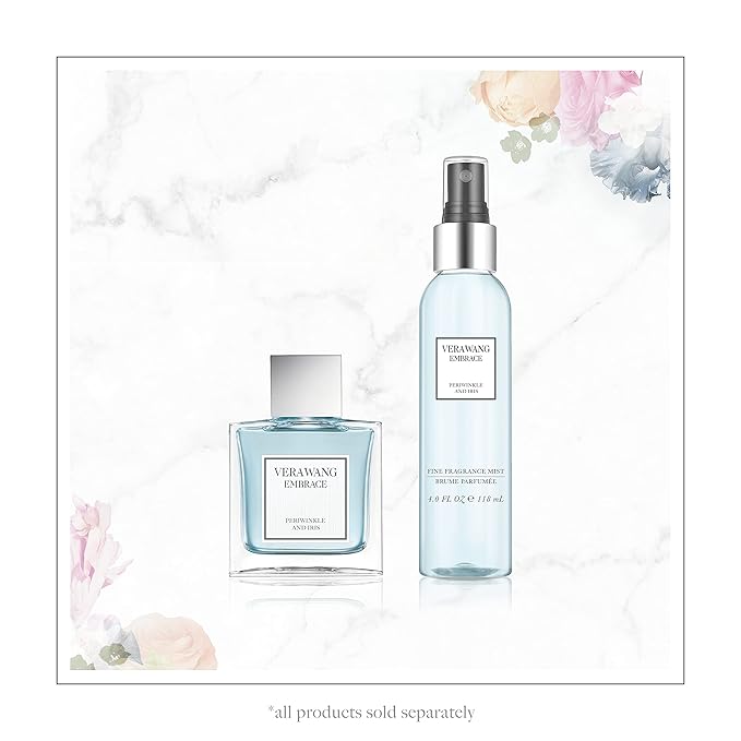 Vera Wang Body Mist for Women, Periwinkle and Iris | 8 Ounce | Pack of 2 | Passionate Floral | Sparkling Fragrance