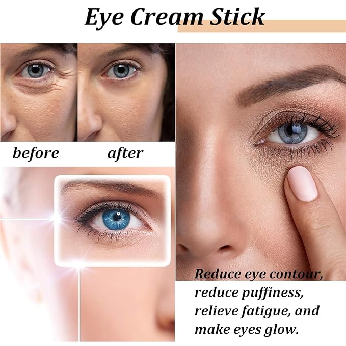 Mineral Oil Eye Stick - Hydrating Treatment To Minimize Puffiness & Fine Lines, Nourish Delicate Eye Area(#1,2pcs)