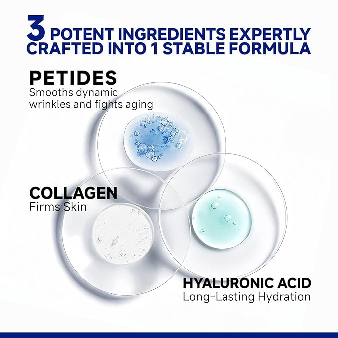 Peptide Under Eye Patches, Firming Eye Patches Instant Reduces Dark Circles and Puffiness, Collagen Under Eye Mask for Bags Treatment, Wrinkles, 12 Pairs, Vegan