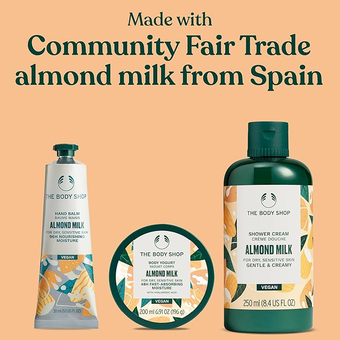 The Body Shop 3 Piece Essentials Gift Set - Shower Gel, Body Yogurt, Hand Cream, Vegan