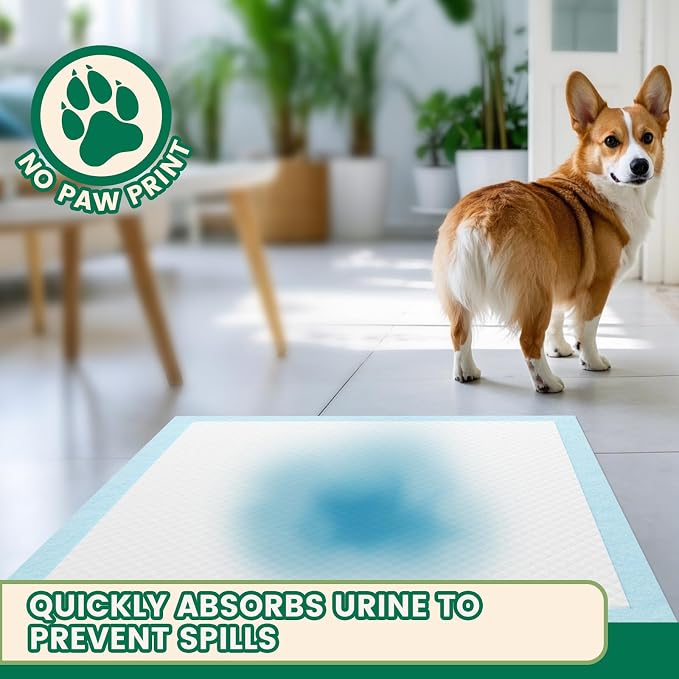 IMMCUTE Heavy Duty Puppy Pads 50 Count, 30"x28" Extra Large Dog Pee Pads – 7-Layer Thick & Tear-Resistant, Super Absorbent, Leakproof, Quick-Dry, Disposable Training Pads for Dogs & Cats