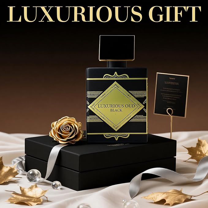 AFLUXE LUXURIOUS OUD BLACK Cologne For Men – Long-Lasting Woody Perfume Oil – Eau de Parfum – 100ml