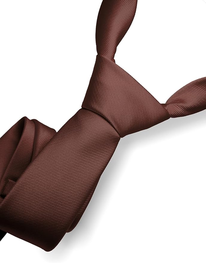 RBOCOTT Solid Color Tie Formal Necktie for Men