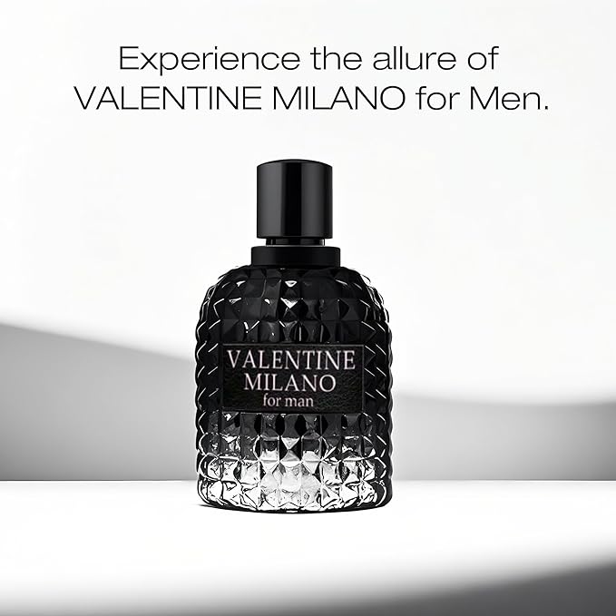 A CENTER Men's Cologne Gift Set Include Valentine Milano,Valentine,Choco Musk & AZAD Black - 3.4 Fl Oz Each | Vanilla Bourbon, Leather & Amber Floral Fragrance | Luxury Eau de Toilette