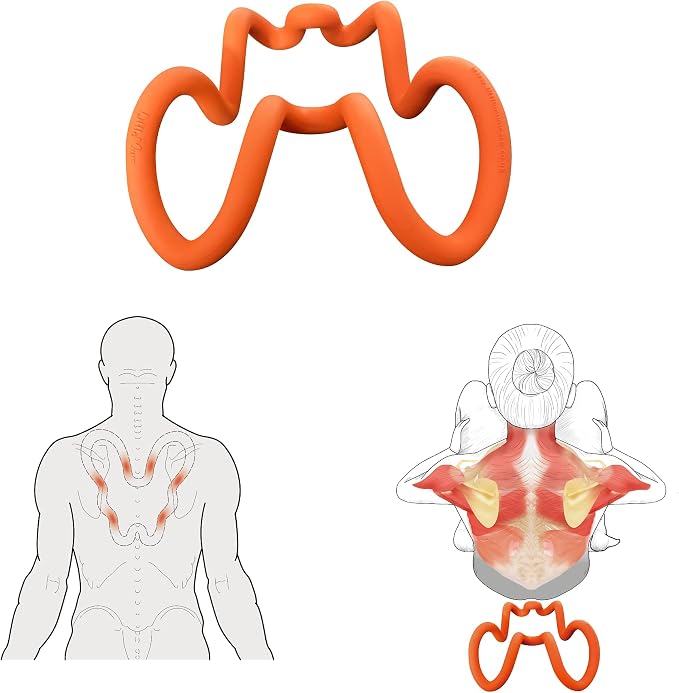 LittleMum Deep Trigger Point Myofascial Release Tool –Back, Shoulder Blade & Hip Flexor Massager for Scapular Pain, Upper-Back Stiffness, Levator Scapulae Tightness, Psoas & Pelvic Muscle Relief