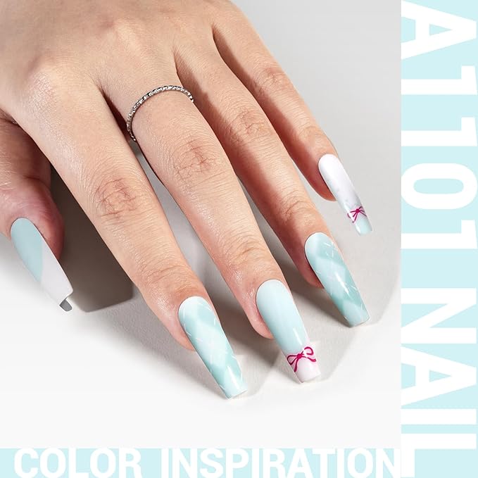 MelodySusie Thick Pastel Blue Gel Nail Polish,0.5fl oz Soak Off UV LED Spring Summer Baby Blue Gel Polish Gift for Women Nail Art Manicure Salon DIY Nail Design Decoration at Home-A1101