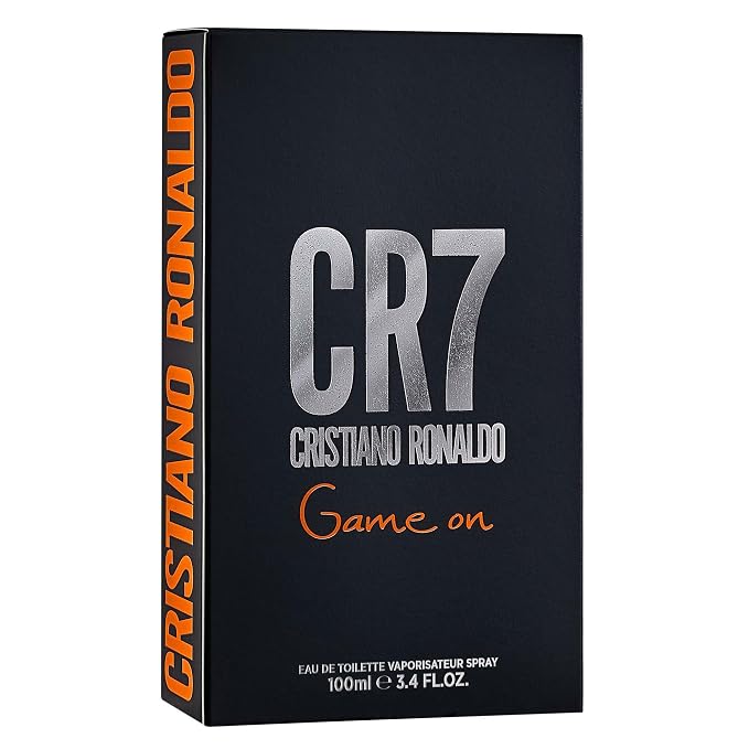 CR7 Game On Cristiano Ronaldo - Eau De Toilette Cologne Scent for Men - With Papaya, Ice, Cedar, and Cashmere Wood - From Cristiano Ronaldo's Original Men's Fragrance Collection - 3.4 oz