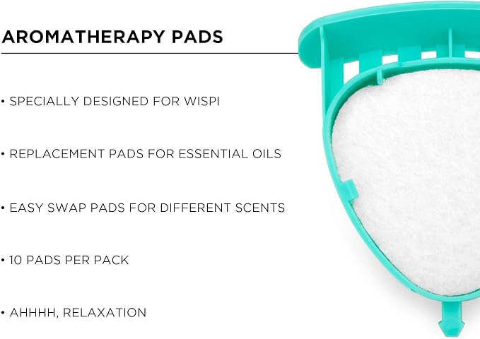 LittleHippo Aromatherapy Replacement Pads for WISPI 3-in-1 Humidifier, Diffuser & Night Light - Essential Oil Pads for Diffusers - Humidifier Replacement Filter (10 Pack)