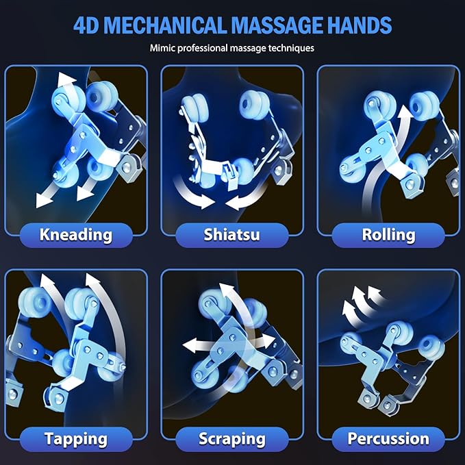 Zero Gravity Massage Chair - 57" Extra-Long SL-Track for Full Body Relief, Back/Leg Heat & Airbag Massage - Relieve Back Pain for Sedentary Workers/Elderly