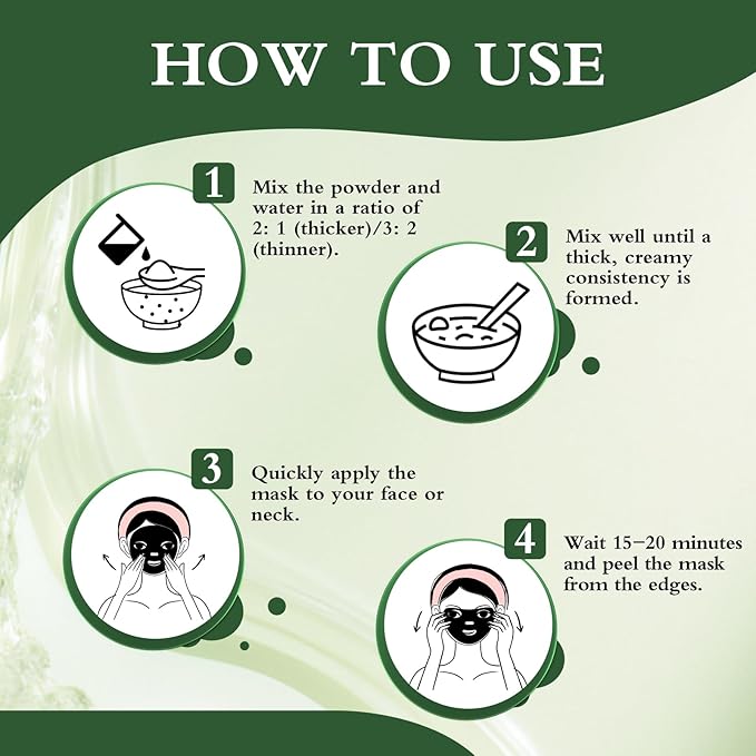 Powder Jelly Mask for Facials Professional, Peel Off Facial Mask for Hydrating & Moisturizing, Hydrojelly Mask for Women Men Skin Care, Home DIY Spa Use for All Skin with Tea Tree