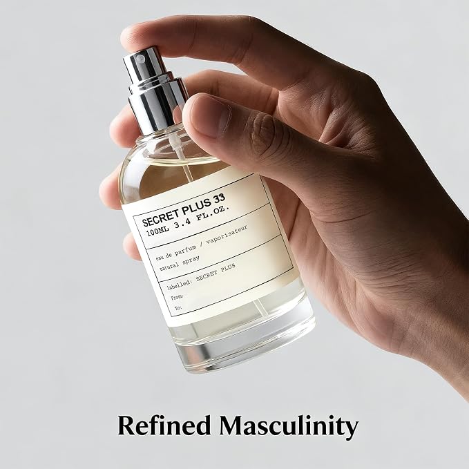 AFLUXE SECRET PLUS 33 Eau de Parfum for Men - 100ml - Long Lasting Cologne Spray, Gift of Power