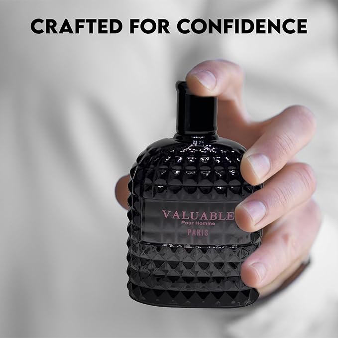 A CENTER Men's Cologne Gift Set Include Valentine Milano,Valentine,Very Excited & Valuable Paris - 3.4 Fl Oz Each | Vanilla Bourbon, Leather & Amber Floral Fragrance | Luxury Eau de Toilette Quartet
