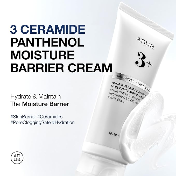 Anua Soothing & Barrier Support Duo, Azelaic acid serum for face with Ceramide barrier moisturizer, Spot Care & Calming Effect, Korean Skincare Set