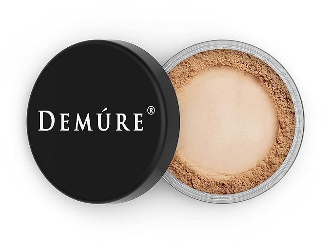 Demure Mineral Makeup, Finishing Powder (Tan), Loose Powder, Face Powder, Setting Powder, Professional Quality