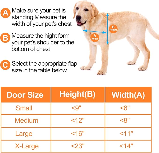 Ownpets Aluminum Dog Door for Large Dogs, Lockable & Weatherproof | For Dogs Up to 100lbs, 11.6x16.8in Opening, Magnetic Seal Flap, Dual Security Locks, Rust-Proof Aluminum Sturdy Frame