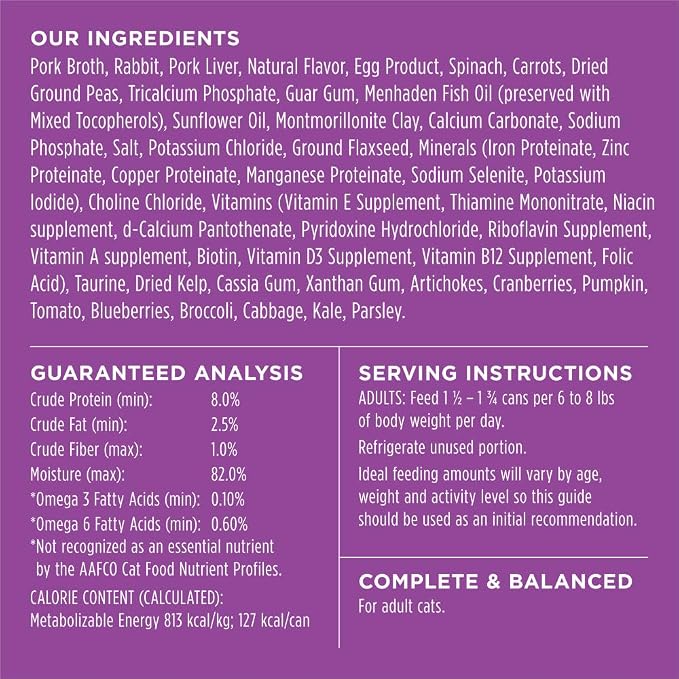 Instinct Flaked Entrees, Wet Canned Cat Food, Rabbit, 5.5 oz. (12 Count) | Tender flaked cuts in savory gravy, high protein, real rabbit, whole-food ingredients, grain-free, hydration support