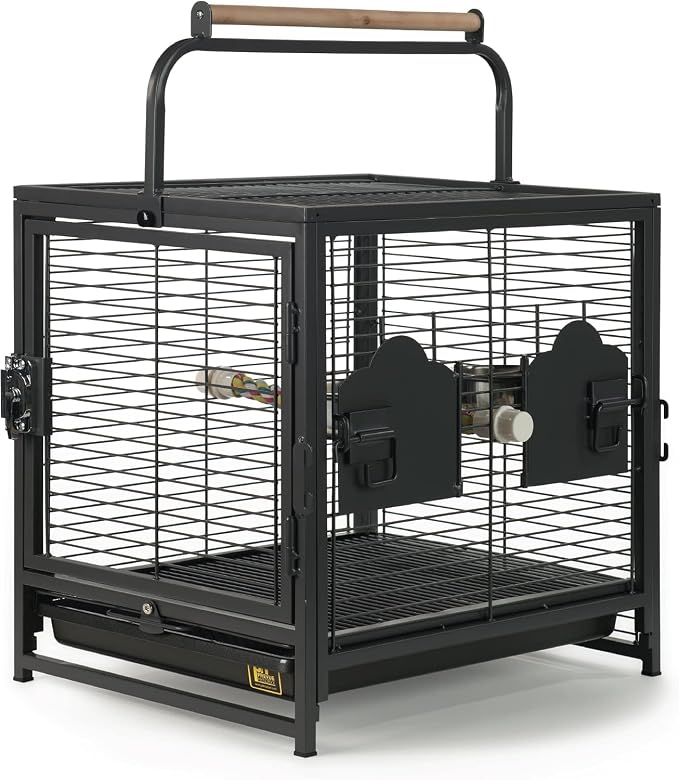 Prevue Pet Products Playtop Travel Carrier with Front Facing Door - Black