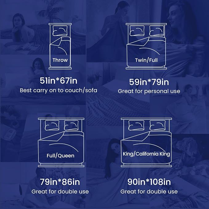 Elegear Double-Sided Arc-Chill® 3.0 Cooling Blanket for Hot Sleepers,King | Q-Max>0.5 Cooling Fabric, Absorbs Heat to Keep Body Cool, Lightweight Summer Blankets for Night Sweats & Menopause, 108"x90"