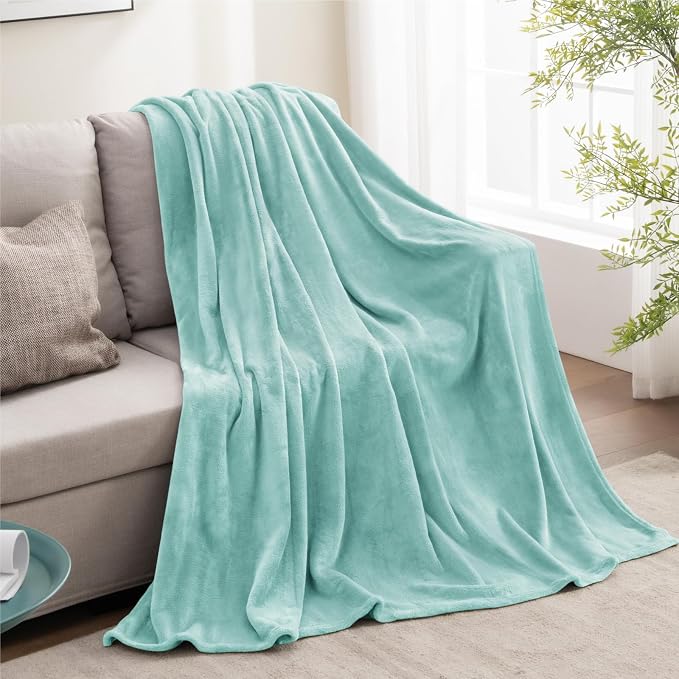 BEDELITE Fleece Blanket Soft Plush Throw for Couch Haze Blue 50"x60" | Ultra Soft Fleece, Plush Microfiber, Lightweight Warmth, All Season Comfort, Fade Resistant, Machine Washable, Couch Sofa Bed