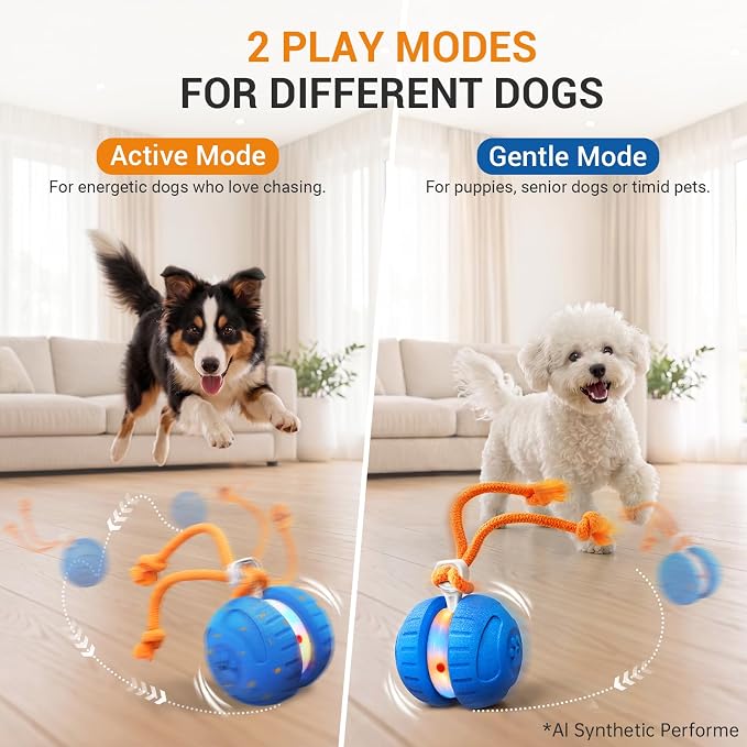 Pamlulu Interactive Dog Toy for Small & Medium Dogs, Fun Enrichment Toy to Keep Dogs Busy, Chew-Friendly Puppy Toy for Indoor & Outdoor Play, Dog Birthday Gift