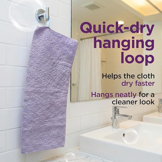 Love Being Scrubbed Exfoliating Flexi Cloths, Stretchy Back Scrubber for Shower & Bath, Exfoliating Body Scrubber for Smooth Skin, Body Scrubber for Men & Women (2 Count, Assorted Colors)