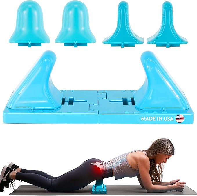 Thrival Deep Tissue Pro- Fully Adjustable Psoas, Back and Hip Flexor Muscle Release Tool for Deep Tissue, Trigger Point Massage (Blue) – Made in USA