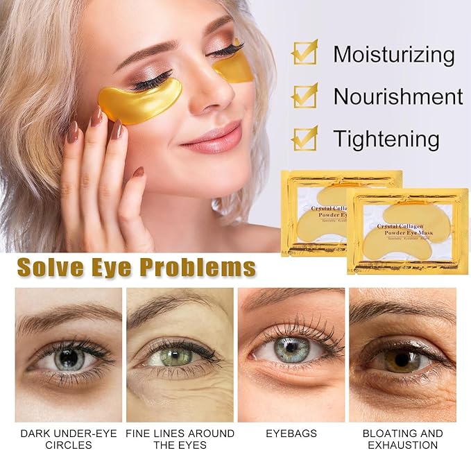 Eakroo 30 Pairs Lip Mask and Eye Mask, Hangover Kit, Sleepover Party Supplies for Girls, Eye Patches for Puffy Eyes, Party Supplies, Hangover Patches, Mothers Day Gifts, Teacher Appreciation Gifts