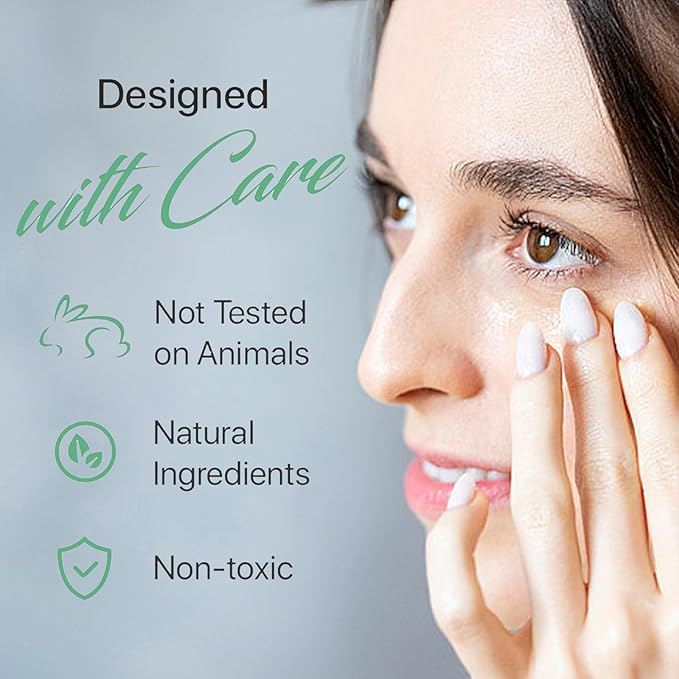 Retinol & Caffeine Eye Cream for Dark Circles, Puffiness & Wrinkles – Dermatologist-Tested Anti-Aging Formula, Lightweight Hydration for All Skin Types – 0.5 Fl Oz
