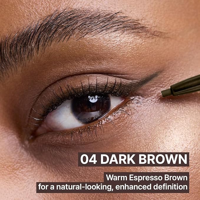 CLIO Sharp So Simple Waterproof Pencil Liner, 2mm Ultra Slim Precision Tip, Smooth Tug Free, Smudge Resistant Long Wear Formula, Clean Eye Definition, Easy Control For Daily Makeup (004 Dark Brown)