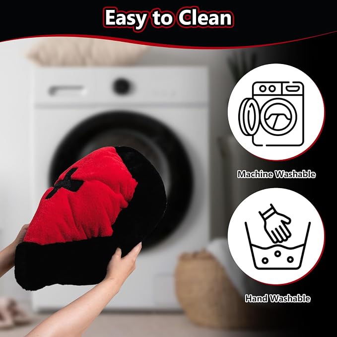 Gothic Coffin Cat Bed for Large Cats, Washable, Size: Large | Fits cats up to 25 lbs. Size: 32" x 22". Color options: Red & Black. Soft fabric, ideal Halloween decor.