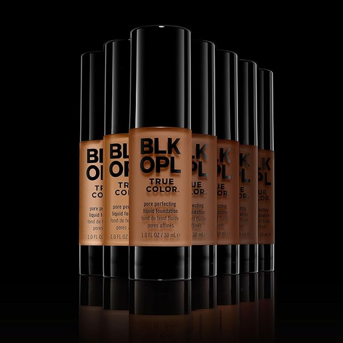 BLK/OPL TRUE COLOR Pore Perfecting Liquid Foundation, Au Chocolat — enriched with Vitamins C & E, paraben-free, fragrance-free, cruelty-free