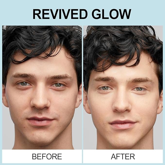 JVR Mens Face Moisturizer, Anti Aging Moisturizing Cream, Lightweight Face Moisturizer For Men Anti Wrinkle Mens Face Lotion Day & Night with Caffeine, Niacinamide, Facial Skin Care 1.7 oz