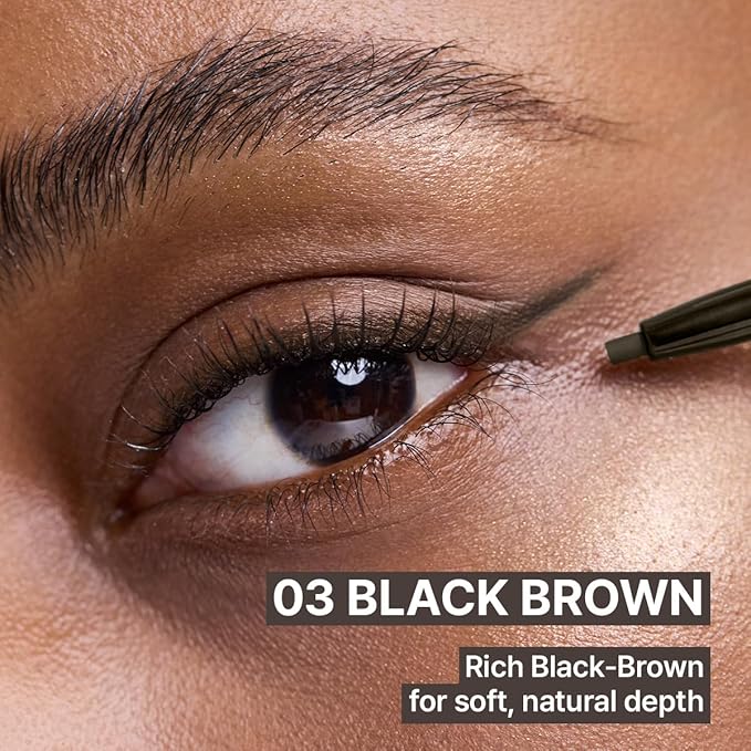 CLIO Sharp So Simple Waterproof Pencil Liner, 2mm Ultra Slim Precision Tip, Smooth Tug Free, Smudge Resistant Long Wear Formula, Clean Eye Definition, Easy Control For Daily Makeup (003 Black Brown)