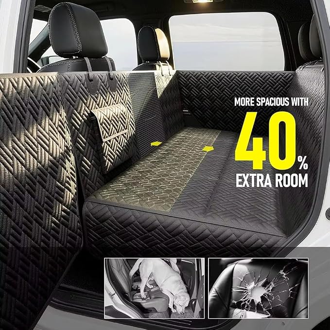 Dog Car Seat Cover Rear Hammock for Smart Fortwo
