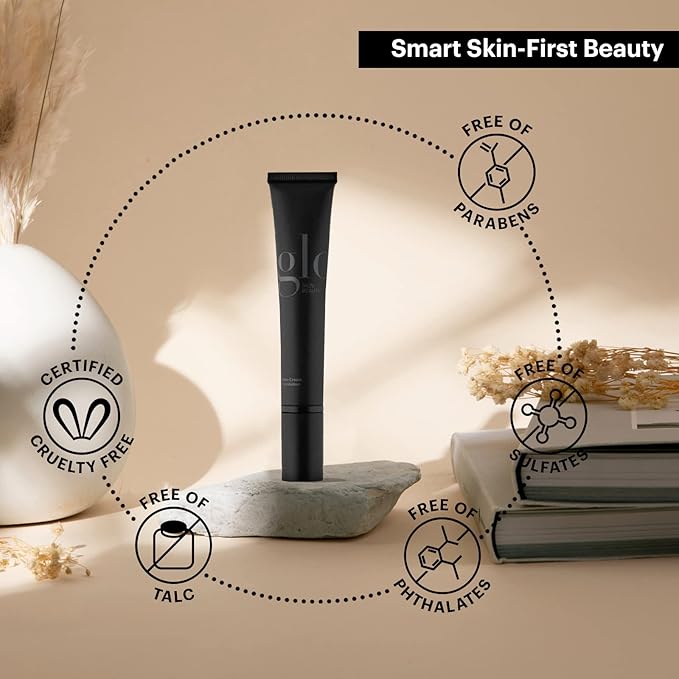 Glo Skin Beauty Satin Cream Foundation Makeup for Face, Natural Fair - Full Coverage, Semi Matte Finish, Conceal Blemishes & Even Skin Tone