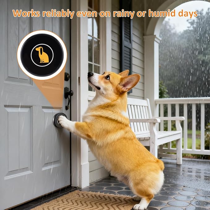Ownpets Wireless Dog Doorbell 1000Ft 55 Melodies Dual Button