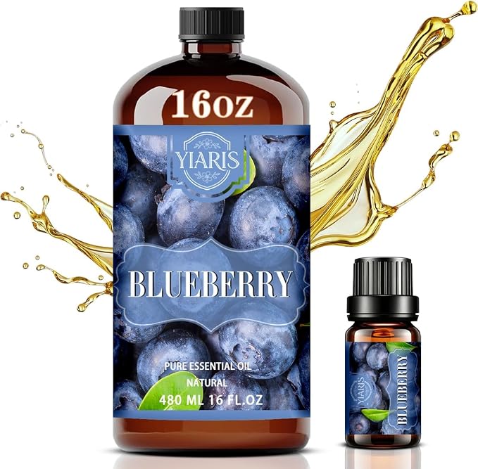 Blueberry Essential Oil 16.33oz for Diffuser & Home Scent | Sweet blueberry scent for diffuser, aromatherapy, spa, candle making, soap crafting, DIY projects, large volume