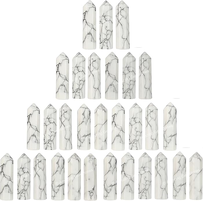 Amazing Gemstone Crystal Points Bulk Healing Crystals & Stones - Premium Single Terminated Healing Wand Point Bulk Crystals for Crafts, Crystal Grid, DIY Work