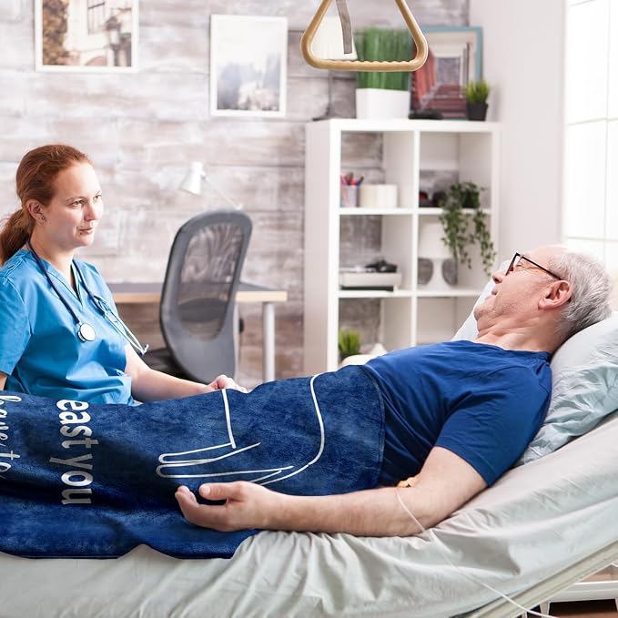 Get Well Gifts for Men, Get Well Gifts After Surgery, Gift for Recovery After Surgery, GetWellSoon/Feel Better Gift for Men/Teenage Boys Throw Blanket 60" x 50"