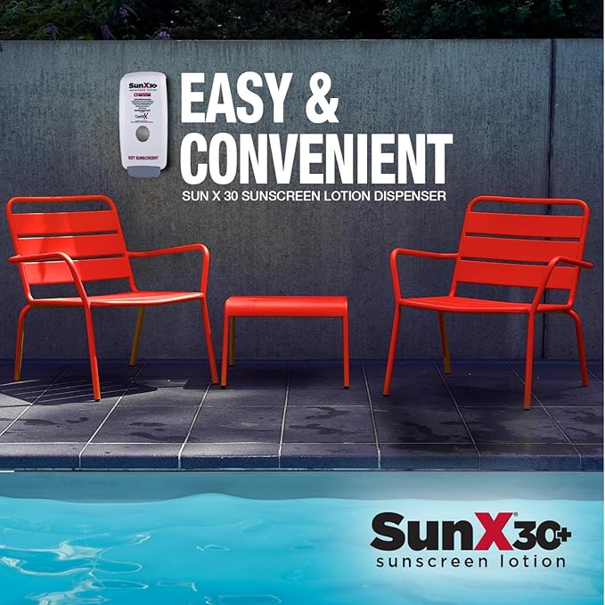 CoreTex Sun X 30+ SPF Broad Spectrum Sunscreen Lotion (Refill Bag ONLY) - 25.4oz of Paraben, Oxybenzone, Octinoxate, & Oil Free Sunscreen - No White Cast and Water Resistant Up to 80 Minutes