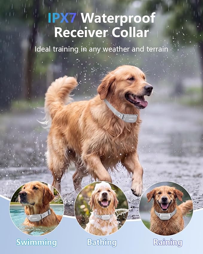 PATPET Dog Shock Collar with Remote Control - 4000FT Safe Training Collar