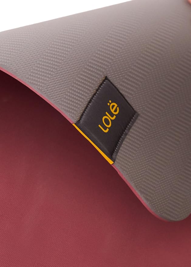 Lolë Pose Yoga Mat for Women with Strap Carrier – Non-Slip 5mm Thick