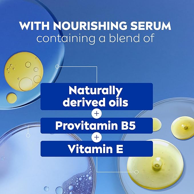 NIVEA Pampering Coconut and Almond Milk Body Wash with Nourishing Serum,Moisturizing Body Wash for Women,Enriched with Provitamin B5 and Vitamin E,30 Fl Oz Bottle,(Pack of 2)