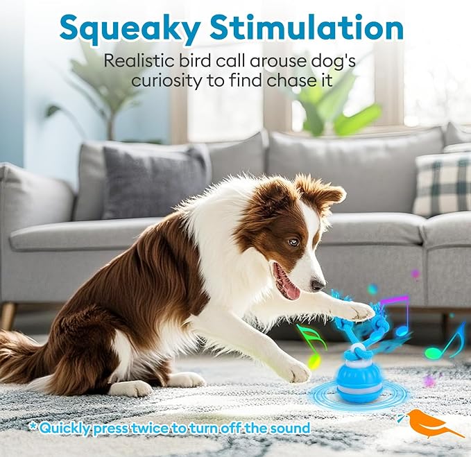 Interactive Dog Toys for Dogs – Automatic Moving Dog Toy Ball, Smart Dog Puzzle Toy for Boredom & Enrichment, Durable Dog Toys for Small Dogs & Aggressive Chewers, Puppy Interactive Toys