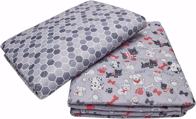 Caldwell's Pet Supply Co. 20x30 Washable Pee Pads for Dogs, Small | Reusable, Puppy Potty Mat, Waterproof, All Breeds, Set of 2