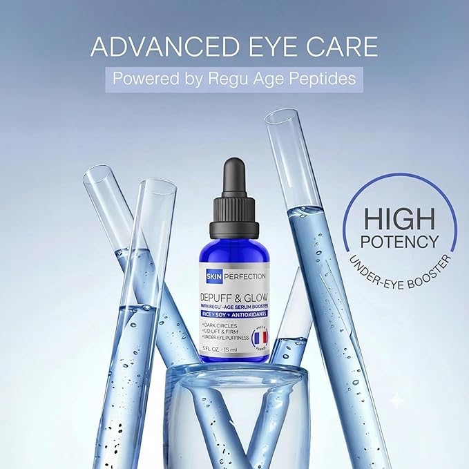 Skin Perfection Regu Age Anti-aging Serum Booster Diy Dark-circle Treatment Reduce Puffiness Firming Improve Under Eye Mix in Any Eye Cream Natural Peptides