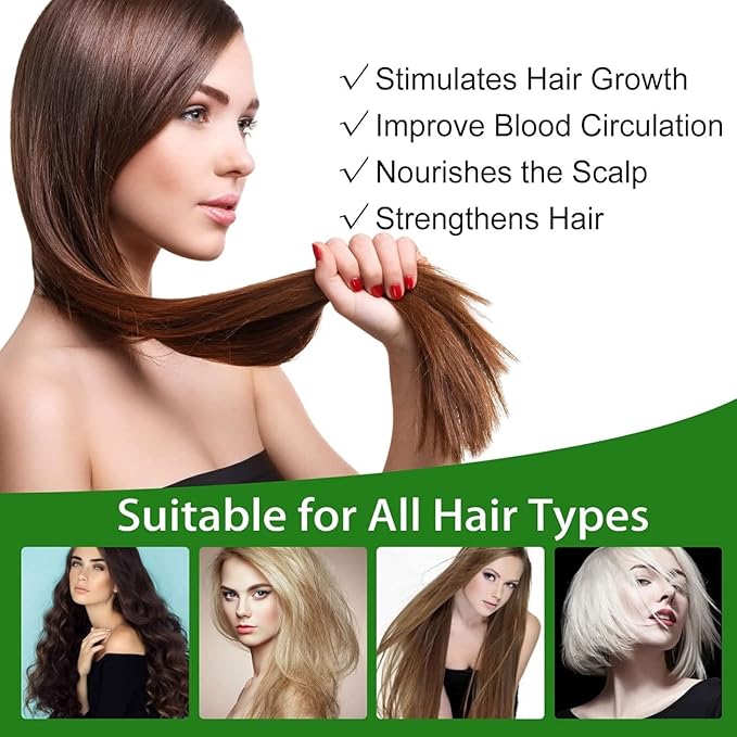 Aceite de Romero para Crecimiento y Tratamiento Capilar, Gotero para Estimular el Crecimiento del Cabello y Prevenir la Caída, 60ML/2.2 Fl Oz (2 Unidades)