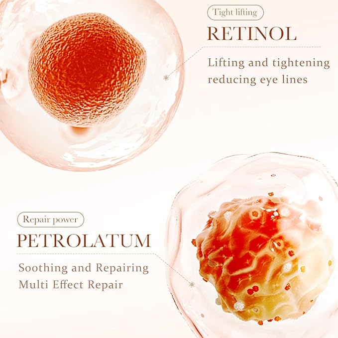 Retinol Eye Cream Stick, Anti Aging Retinol Eye Cream for Dark Circle, Wrinkles In 3-4 Weeks, Under Eye Cream Hydrating Revive Glow Eye Balm Stick for Puffiness and Bags Reduces Fine Lines