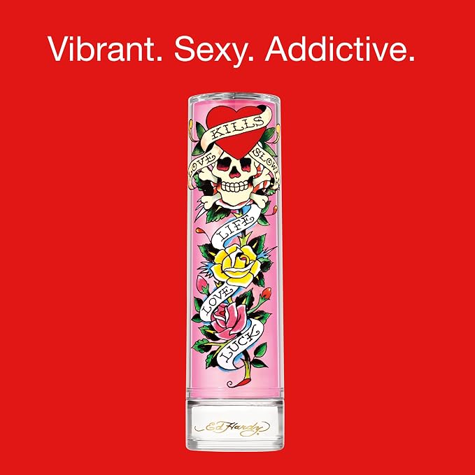 ED HARDY Women's Perfume Fragrance by Christian Audigier, Eau De Parfum, 1 Fl Oz